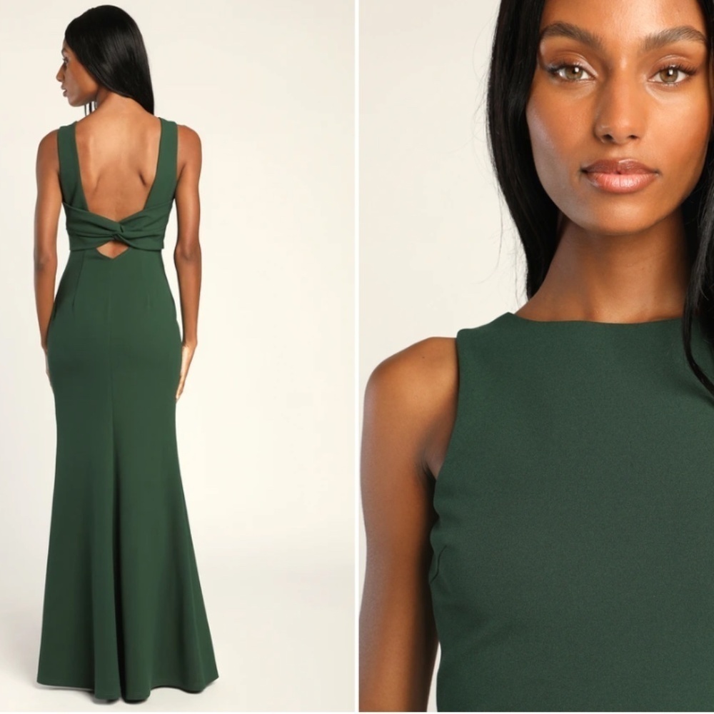 LULU's Prom Wedding Special Event Modern Chic Sexy Elegant Mermaid Maxi